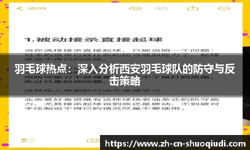 羽毛球热点：深入分析西安羽毛球队的防守与反击策略